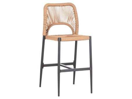 ΣΚΑΜΠΟ ΜΠΑΡ ΜΕΣ.ΥΨΟΥΣ NOJO HM5920.02 ΑΝΘΡΑΚΙ ΑΛΟΥΜΙΝΙΟ--ΜΠΕΖ ΣΥΝΘ.RATTAN 40x55.5x99Yεκ