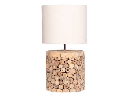 ΕΠΙΤΡΑΠΕΖΙΟ ΚΥΛΙΝΔΡΙΚΟ ΦΩΤΙΣΤΙΚΟ TWIGGY HM4427 DRIFTWOOD & ΜΠΕΖ ΚΑΠΕΛΟ Φ24.5x45Υεκ.