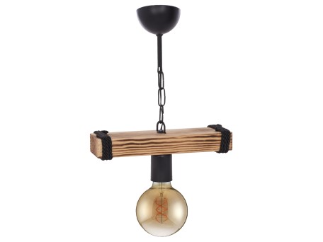 ΦΩΤΙΣΤΙΚΟ ΟΡΟΦΗΣ ΑΛΥΣΙΔΑ ΜΕ ΞΥΛΟ ΚΑΙ ΕΛΕΥΘΕΡΗ ΛΑΜΠΑ 15x11x35Υ εκ.HM7697.01