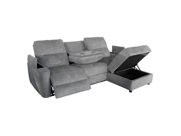 ΚΑΝΑΠΕΣ ΔΕΞΙΑ ΓΩΝΙΑ SYNTHIA HM3308.03R ΑΝΑΚΛΙΣΗ & ΑΠΟΘ.ΧΩΡΟΣ--ΓΚΡΙ 246x159x97Υεκ