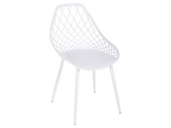 ΚΑΡΕΚΛΑ ΠΟΛΥΠΡΟΠΥΛΕΝΙΟΥ LIO ΛΕΥΚΗ ΜΕ ΛΕΥΚΑ ΜΕΤΑΛΛΙΚΑ ΠΟΔΙΑ HM9524.11 52x53x82Υεκ.