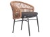 ΠΟΛΥΘΡΟΝΑ ΑΛΟΥΜΙΝΙΟΥ ORIN HM6265.01 ΣΚΟΥΡΟ ΓΚΡΙ- P.E.RATTAN ΣΕ ΦΥΣΙΚΟ 58x61x75Υεκ.