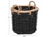 ΣΕΤ 2 ΚΑΛΑΘΙΑ POTTS HM4379 ΜΑΥΡO&ΦΥΣΙΚΟ ΧΡΩΜΑ- CL RATTAN Φ61+Φ45εκ.