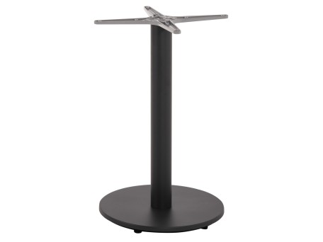 ΒΑΣΗ ΤΡΑΠΕΖΙΟΥ ΑΛΟΥΜΙΝΙΟΥ ΣΤΡΟΓΓΥΛΗ ΓΚΡΙ HM476.20 ΣΤΑΥΡΟΣ 48Χ48εκ Φ45Χ73Υεκ.