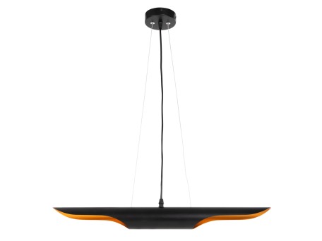 ΦΩΤΙΣΤΙΚΟ ΟΡΟΦΗΣ ΚΡΕΜΑΣΤΟ HM4172 ΜΑΥΡΟΣ ΜΕΤΑΛΛΙΚΟΣ ΣΩΛΗΝΑΣ-2 ΛΑΜΠΕΣ Φ6x60Υεκ.