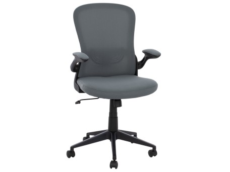 ΚΑΡΕΚΛΑ ΓΡΑΦΕΙΟΥ ELSIR HM1178.10 ΜΑΥΡΟΣ ΣΚΕΛΕΤΟΣ ΓΚΡΙ MESH 60x56x105 εκ.