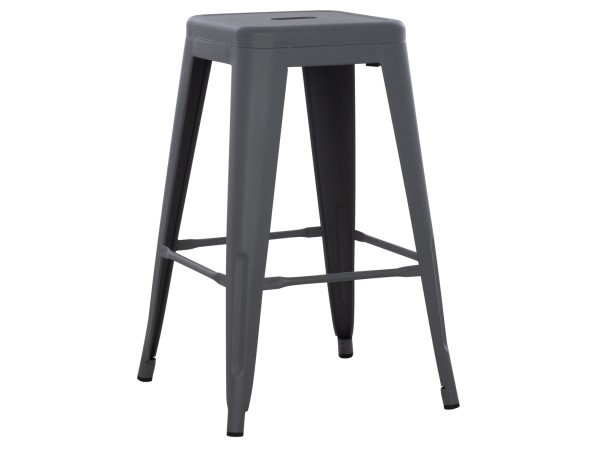 ΣΚΑΜΠΟ ΜΕΣΑΙΟΥ ΥΨΟΥΣ ΜΕΤΑΛΛΙΚΟ MELITA-PRO HM8573.50 ΓΚΡΙ 43x43x67Υεκ.