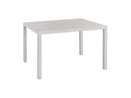 ΤΡΑΠΕΖΙ ΑΛΟΥΜΙΝΙΟΥ SAHIRA ΣΕ ΛΕΥΚΗ ΑΠΟΧΡΩΣΗ 120Χ80X75,5Υεκ. HM5570.01