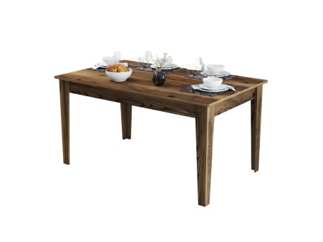 ΤΡΑΠΕΖΙ ΤΡΑΠΕΖΑΡΙΑΣ STANDARD HM9507.04 ΜΕΛΑΜΙΝΗ ΚΑΡΥΔΙ ME ΑΠΟΘHK.ΧΩΡΟ 145x88x75Yεκ.