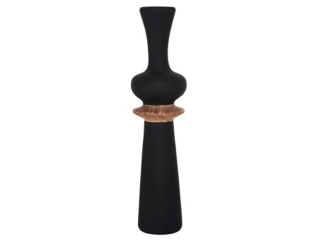 ΔΙΑΚΟΣΜΗΤΙΚΟ ΒΑΖΟ ΔΑΠΕΔΟΥ NEBULA HM4660.01L FIBER CEMENT ΜΑΥΡΟ--ΞΥΛΟ ΤΕΑΚ Φ45x172Υεκ