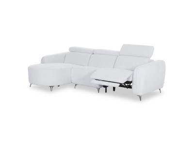 ΚΑΝΑΠΕΣ ΑΡΙΣΤΕΡΗ ΓΩΝΙΑ 3Θ ΜΕ RECLINE VALENTE HM3317.01L ΑΝΟΙΧΤΟ ΓΚΡΙ ΥΦΑΣΜΑ 275x160x104Yεκ