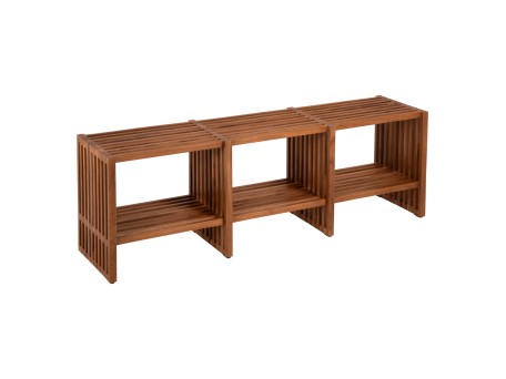 ΚΟΝΣΟΛΑ TV NYA HM9831 ΜΑΣΙΦ ΞΥΛΟ TEAK ΣΕ ΦΥΣΙΚΟ ΧΡΩΜΑ 130x29,5x46Υ εκ.