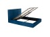 ΚΡΕΒΑΤΙ ΔΙΠΛΟ & ΣΤΡΩΜΑ BRILEY HM21272.03 ΜΠΛΕ ΒΕΛΟΥΔΟ ΜΕ ΑΠΟΘ.ΧΩΡΟ--ΓΙΑ 160x200εκ