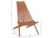 ΠΟΛΥΘΡΟΝΑ LOUNGE ΠΤΥΣΣΟΜΕΝΗ SHIGAO HM18112 ΞΥΛΟ TEAK--ΦΥΣΙΚΟ 61x88.5x89Υεκ.