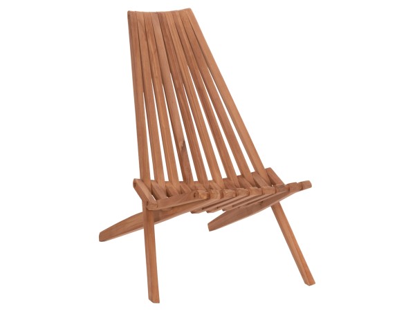 ΠΟΛΥΘΡΟΝΑ LOUNGE ΠΤΥΣΣΟΜΕΝΗ SHIGAO HM18112 ΞΥΛΟ TEAK--ΦΥΣΙΚΟ 61x88.5x89Υεκ.