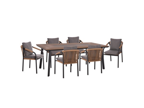 ΣΕΤ ΤΡΑΠΕΖΑΡΙΑΣ 7ΤΜΧ MAERLY HM10826.13 ΑΛΟΥΜΙΝΙΟ & ΜΑΞΙΛΑΡΙΑ ΣΚΟΥΡΟ ΓΚΡΙ--POLYWOOD ΣΕΤ ΤΡΑΠΕΖΑΡΙΑΣ 7ΤΜΧ MAERLY HM10826.13 ΑΛΟΥΜΙΝΙΟ & ΜΑΞΙΛΑΡΙΑ ΣΚΟΥΡΟ ΓΚΡΙ--POLYWOOD
