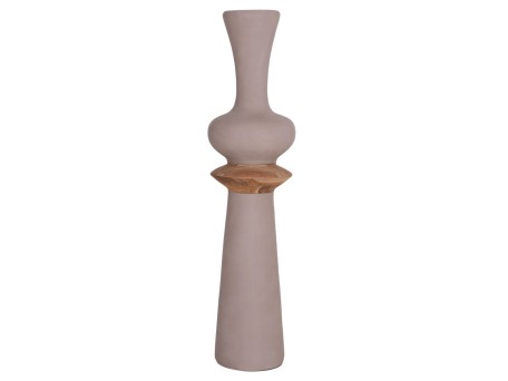 ΔΙΑΚΟΣΜΗΤΙΚΟ ΒΑΖΟ ΔΑΠΕΔΟΥ NEBULA HM4660.05L FIBER CEMENT TAUPE--ΞΥΛΟ ΤΕΑΚ Φ45x172Υεκ