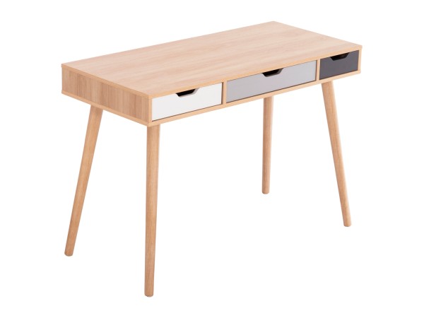 ΓΡΑΦΕΙΟ GAET HM18292 ΜΕΛΑΜΙΝΗ ΣΕ SONAMA-ΓΚΡΙ-ΛΕΥΚΟ-ΜΠΕΖ 110x50x76.5Υεκ.