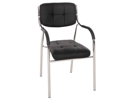 ΚΑΡΕΚΛΑ ΕΠΙΣΚΕΠΤΟΥ OBERON HM1018.01 ΜΑΥΡΟ PU 51x52x86Υ εκ.