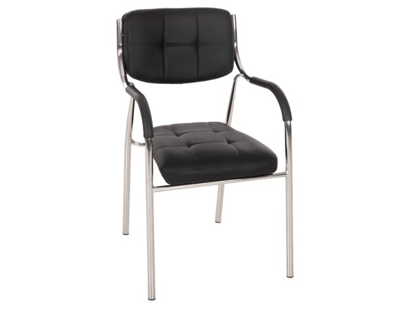 ΚΑΡΕΚΛΑ ΕΠΙΣΚΕΠΤΟΥ OBERON HM1018.01 ΜΑΥΡΟ PU 51x52x86Υ εκ.