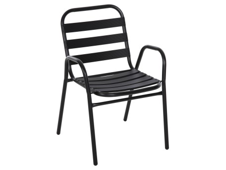 ΚΑΡΕΚΛΑ PRELUDE HM5970.03 ΜΕΤΑΛ.ΣΚΕΛΕΤΟΣ-ΠΛΑΤΗ & ΚΑΘΙΣΜΑ ΑΛΟΥΜΙΝΙΟ-ΜΑΥΡΗ 54x56x79Υεκ