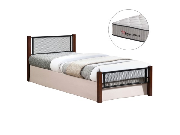 ΚΡΕΒΑΤΙ ΜΕ ΣΤΡΩΜΑ RAYVEN HM10754.02 ΜΕΤΑΛΛΟ & RUBBERWOOD ΣΕ DIRTY OAK--ΣΤΡΩΜΑ 90Χ190 ΚΡΕΒΑΤΙ ΜΕ ΣΤΡΩΜΑ RAYVEN HM10754.02 ΜΕΤΑΛΛΟ & RUBBERWOOD ΣΕ DIRTY OAK--ΣΤΡΩΜΑ 90Χ190