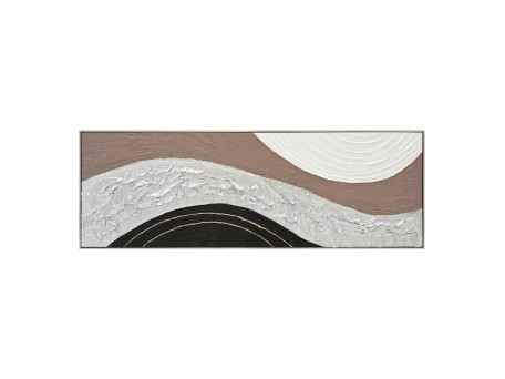 ΠΙΝΑΚΑΣ ΤΟΙΧΟΥ ABSTRACT HM4552.02 ΜΕ ΚΟΡΝΙΖΑ ΜΠΕΖ-ΚΑΜΒΑΣ-ΧΕΙΡΟΠΟΙΗΤΟΣ 152x4.5x52Υεκ.