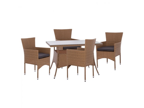 ΣΕΤ ΤΡΑΠΕΖΑΡΙΑΣ 5ΤΜΧ ΤΡΑΠ. 120Χ70 & ΠΟΛΥΘΡΟΝΕΣ WICKER RATTAN ΜΠΕΖ ΚΑΦΕ HM11712.32 ΣΕΤ ΤΡΑΠΕΖΑΡΙΑΣ 5ΤΜΧ ΤΡΑΠ. 120Χ70 & ΠΟΛΥΘΡΟΝΕΣ WICKER RATTAN ΜΠΕΖ ΚΑΦΕ HM11712.32