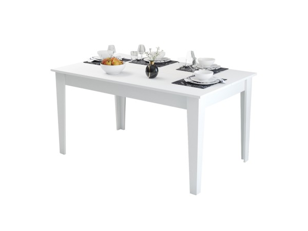 ΤΡΑΠΕΖΙ ΤΡΑΠΕΖΑΡΙΑΣ STANDARD HM9507.06 ΜΕΛΑΜΙΝΗ ΛΕΥΚΗ ΜΕ ΑΠΟΘΗΚ.ΧΩΡΟ 145x88x75Yεκ.