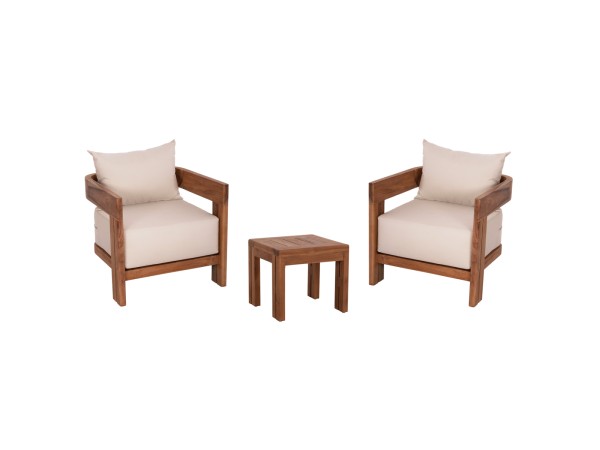 LOUNGE ΣΕΤ KIOTO HM10960 ΤΡΑΠΕΖΑΚΙ & 2 ΠΟΛΥΘΡΟΝΕΣ--ΞΥΛΟ TEAK--ΜΠΕΖ ΜΑΞΙΛΑΡΙΑ LOUNGE ΣΕΤ KIOTO HM10960 ΤΡΑΠΕΖΑΚΙ & 2 ΠΟΛΥΘΡΟΝΕΣ--ΞΥΛΟ TEAK--ΜΠΕΖ ΜΑΞΙΛΑΡΙΑ