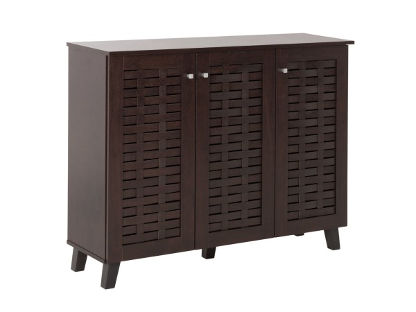 ΠΑΠΟΥΤΣΟΘΗΚΗ-ΝΤΟΥΛΑΠΙ PRODY HM9610.01 ΜΕΛΑΜΙΝΗ WENGE 3 ΠΟΡΤΕΣ 115x34x89Υεκ.