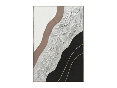 ΠΙΝΑΚΑΣ ΤΟΙΧΟΥ ABSTRACT HM4553.02 ΜΕ ΚΟΡΝΙΖΑ ΜΠΕΖ-ΚΑΜΒΑΣ-ΧΕΙΡΟΠΟΙΗΤΟΣ 82x4.5x122Υεκ