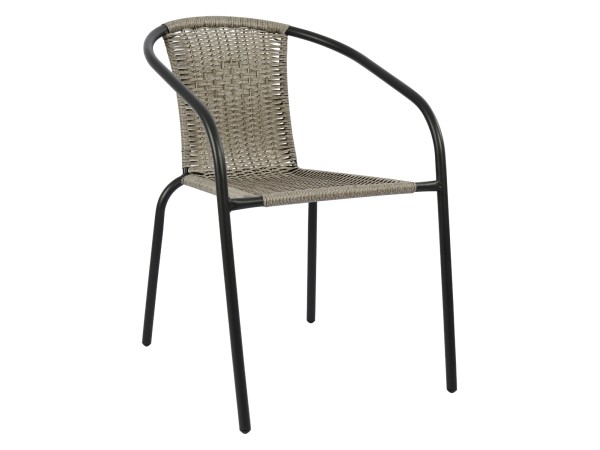 ΠΟΛΥΘΡΟΝΑ ΚΑΡΕΚΛΑ CAMEL HM5015.01 ΓΚΡΙ ΜΕΤΑΛΛΙΚΗ ΜΕ WICKER 48x48-53x72 εκ.