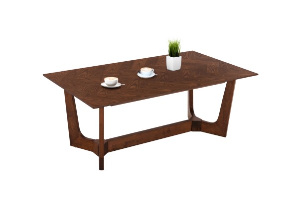 ΤΡΑΠΕΖΙ ΣΑΛΟΝΙΟΥ RIMER HM9743 MDF ΜΕ ΚΑΠΛΑΜΑ ΦΡΑΞΙΝΟΥ ΣΕ ΚΑΡΥΔΙ ΧΡΩΜΑ 120X60x45Yεκ.