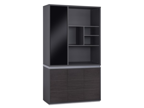 ΒΙΒΛΙΟΘΗΚΗ ΓΡΑΦΕΙΟΥ ΕΠΑΓΓΕΛΜΑΤΙΚΗ ROSEWOOD HM2091L 120Χ40Χ200Υ εκ.