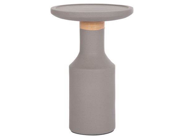 ΒΟΗΘΗΤΙΚΟ ΤΡΑΠΕΖΙ TRED(T) HM18169.03 FIBER CEMENT ΓΚΡΙ-ΦΥΣΙΚΟ RATTAN--Φ40x61Υεκ.