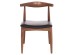 KΑΡΕΚΛΑ ΤΡΑΠΕΖΑΡΙΑΣ ALOR HM9947.03 RUBBERWOOD ΚΑΡΥΔΙ-ΜΑΥΡΟ PU 55x51x75Υεκ