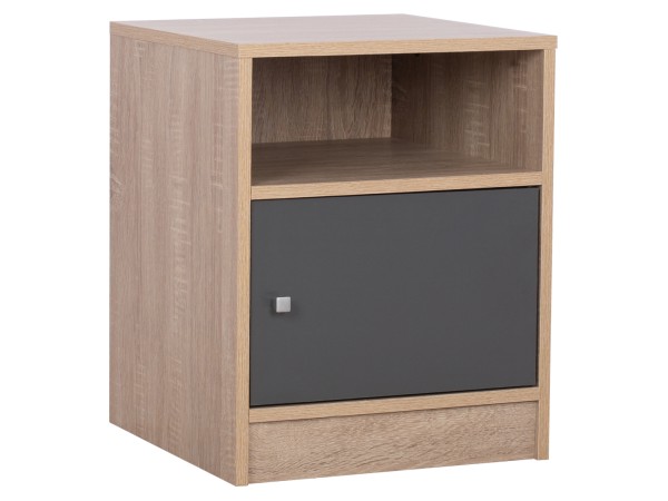 ΚΟΜΟΔΙΝΟ ΜΕΛΑΜΙΝΗΣ MALORY SONAMA-ΓΚΡΙ 40x40x50Yεκ.HM2205.04