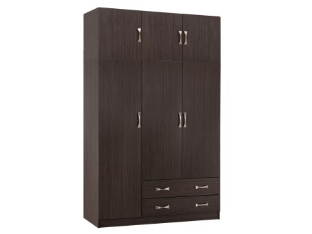 ΝΤΟΥΛΑΠΑ 3ΦΥΛΛΗ ΜΕ ΠΑΤΑΡΙ CARLY HM10891.01 ΜΕΛΑΜΙΝΗ ΣΕ ZEBRANO 150X55Χ240Υεκ.
