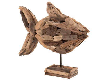 ΕΠΙΤΡΑΠΕΖΙΟ ΔΙΑΚΟΣΜΗΤΙΚΟ ΨΑΡΙ HM4271 DRIFTWOOD ΣΕ ΦΥΣΙΚΟ 40x12x40Υ εκ.