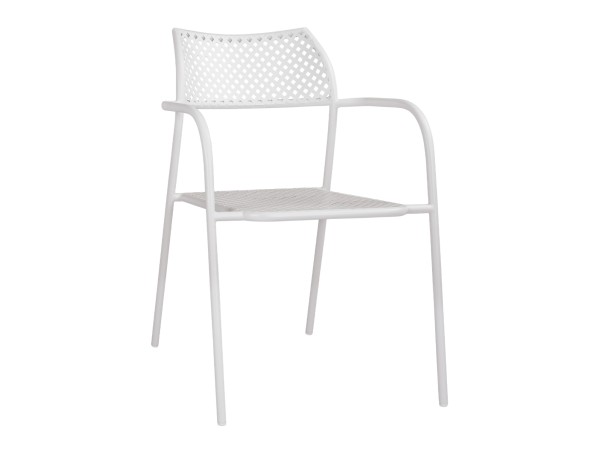 ΚΑΡΕΚΛΑ ΜΕΤΑΛΛΙΚΗ ΛΕΥΚΗ THETIS HM5173.12 55x57x79 cm