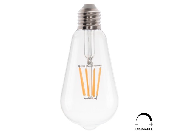 ΛΑΜΠΤΗΡΑΣ HM4188.01 LED FILAMENT 8W E27 DIMMABLE 2700K ΔΙΑΦΑΝΟΣ