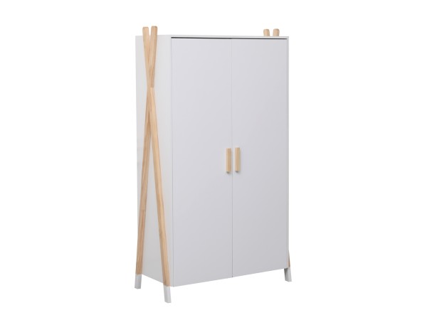 ΝΤΟΥΛΑΠΑ ΠΑΙΔΙΚH PASCHAL HM2494.03 ΛΕΥΚΗ ΜΕΛΑΜΙΝΗ-ΠΟΔΙΑ ΞΥΛΟ ΠΕΥΚΟΥ 96x44x170Υεκ.