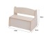 ΠΑΓΚΑΚΙ ΠΑΙΔΙΚΟ ΜΕ ΑΠΟΘ.ΧΩΡΟ RICKI HM18342.01 MDF & ΚΟΝΤΡΑΠΛΑΚΕ ΦΥΣΙΚΟ 63x43x47Υεκ