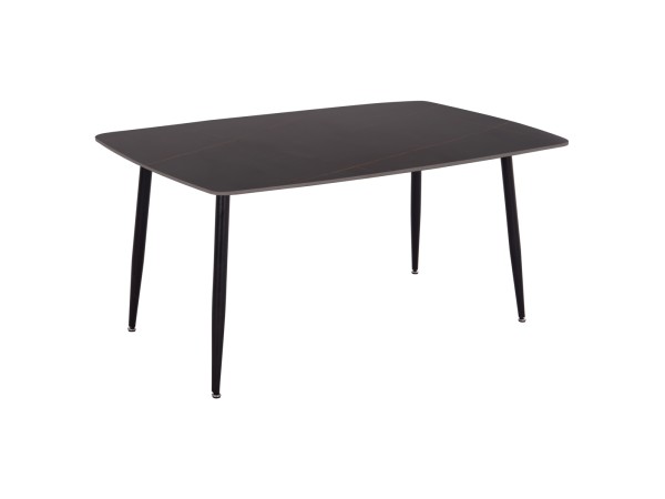 ΤΡΑΠΕΖΙ RAVEN HM18150.02 ΚΕΡΑΜΙΚΟ TOP ΜΕ ΟΨΗ ΜΑΥΡΟ ΜΑΡΜΑΡΟ 160x80x74Υεκ.
