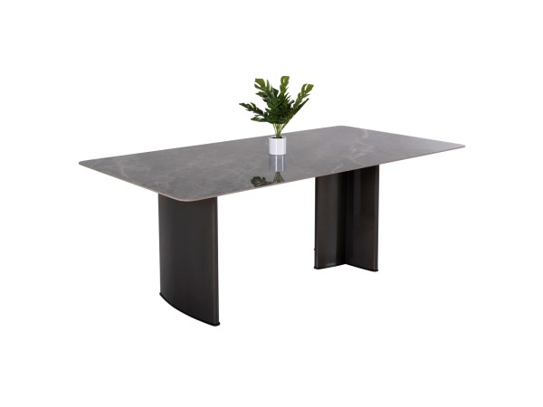 ΤΡΑΠΕΖΙ ΤΡΑΠΕΖΑΡΙΑΣ HEFF HM9766.01 12mm ΚΕΡΑΜΙΚΗ ΕΠΙΦΑΝΕΙΑ-MDF & ΜΕΤΑΛΛΟ 200x100x76Υεκ