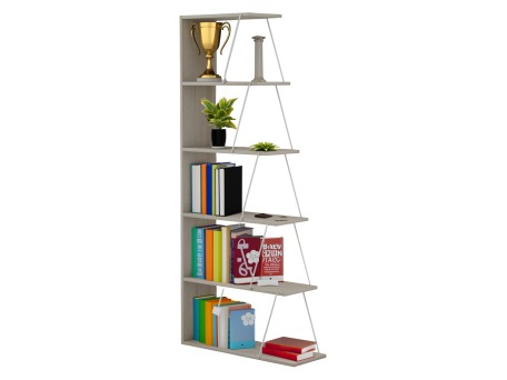 ΒΙΒΛΙΟΘΗΚΗ ΜΕΛΑΜΙΝΗΣ MINI TARS SONOMA ΛΕΥΚΟ HM2241.11 65x22-24x146Υεκ.