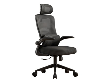 ΚΑΡΕΚΛΑ ΓΡΑΦΕΙΟΥ KESI HM1222.01 ΜΑΥΡO MESH & PP 52x50x122Υεκ.