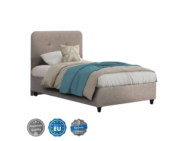 ΚΡΕΒΑΤΙ DOLORES ΜΠΕΖ ΥΦΑΣΜΑ HM649.22 ΓΙΑ ΣΤΡΩΜΑ 90x200 εκ. ΚΡΕΒΑΤΙ DOLORES ΜΠΕΖ ΥΦΑΣΜΑ HM649.22 ΓΙΑ ΣΤΡΩΜΑ 90x200 εκ.