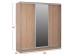 ΝΤΟΥΛΑΠΑ 3ΦΥΛΛΗ ΣΥΡΟΜΕΝΗ ΜΕ ΚΑΘΡΕΠΤΗ SONAMA OAK HM2435  200X60X210Υεκ